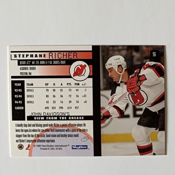 New Jersey Devils Vintage NHL Hockey Cards - Lot of 22 w/ Brodeur Custom Case - Picture 10 of 15